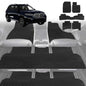 6D Diamond Car Floor Mats for BMW X7 2019-Current-Ultimate Set-Black-Outback GT
