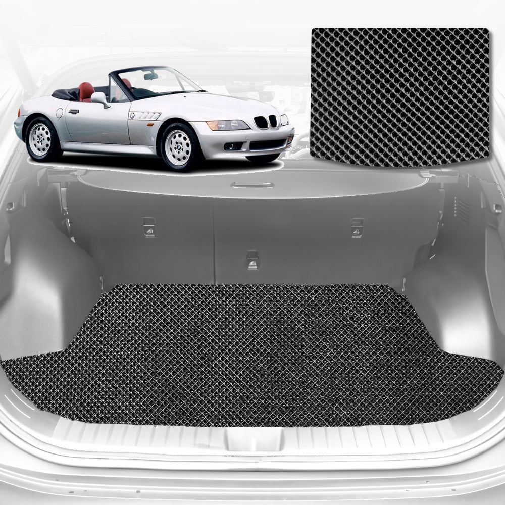 6D Diamond Car Boot Mat for BMW Z3 E36/7, E36/81997-2002-Convertible-Cargo Mat-Black-Outback GT