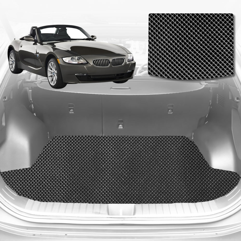 6D Diamond Car Boot Cargo Mat for BMW Z4 Roadster (E85 E86)2002-2008 Coupe | Heavy Duty Carpet Liner