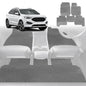 6D Diamond Car Floor Mats for Ford Endura 2018-2020-Full Set-Grey-Outback GT