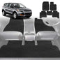 6D Diamond Car Floor Mats for Ford Escape 2013-2019-Full Set-Black-Outback GT