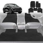 6D Diamond Car Floor Mats for Ford Escape 2020-Current-Full Set-Black-Outback GT