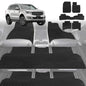6D Diamond Car Floor Mats for Ford Everest 2015-2021-Ultimate Set-Black-Outback GT
