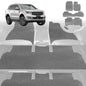 6D Diamond Car Floor Mats for Ford Everest 2015-2021-Ultimate Set-Grey-Outback GT