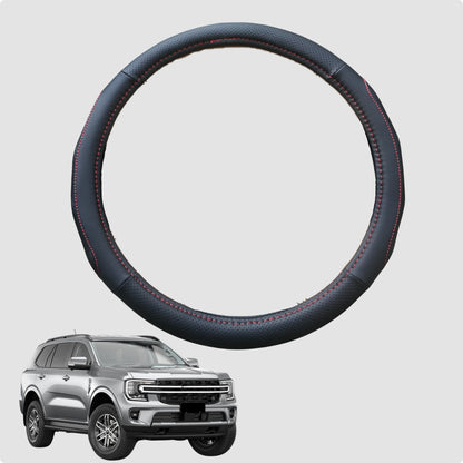 Steering Wheel Cover for Ford Everest 2022-Current 38CM Leather | Circle