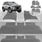 6D Diamond Car Floor Mats for Ford Everest 2022-Current-Ultimate Set-Grey-Outback GT