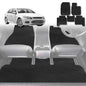 6D Diamond Car Floor Mats for Ford Falcon (FGX)2014-2016-Full Set-Black-Outback GT