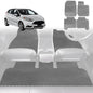 6D Diamond Car Floor Mats for Ford Fiesta 2008-2018-Full Set-Grey-Outback GT