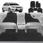 6D Diamond Car Floor Mats for Ford Focus 2011-2018-Full Set-Black-Outback GT