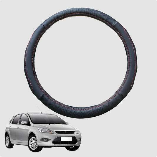 Steering Wheel Cover for Ford Focus 2005-2010 38CM Leather | Circle