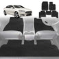 6D Diamond Car Floor Mats for Ford Mondeo 2015-2019 Wagon-Full Set-Black-Outback GT