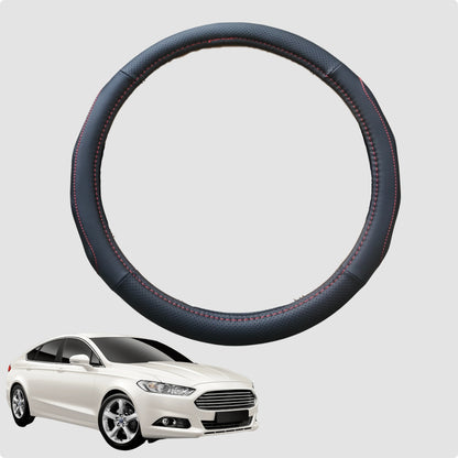 Steering Wheel Cover for Ford Mondeo 2015-2019 38CM Leather | Circle