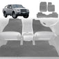 6D Diamond Car Floor Mats for Ford Ranger 2006-2011-Full Set-Grey-Outback GT
