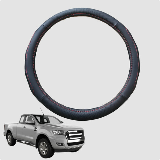 Steering Wheel Cover for Ford Ranger 2012-2015 38CM Leather | Circle
