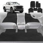 6D Diamond Car Floor Mats for Ford Ranger 2022-Current-Full Set-Black-Outback GT