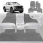 6D Diamond Car Floor Mats for Ford Ranger 2022-Current-Full Set-Grey-Outback GT