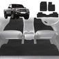 6D Diamond Car Floor Mats for Ford Ranger 2006-2011-Full Set-Black-Outback GT
