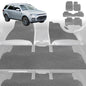 6D Diamond Car Floor Mats for Ford Territory 2004-2011-Ultimate Set-Grey-Outback GT