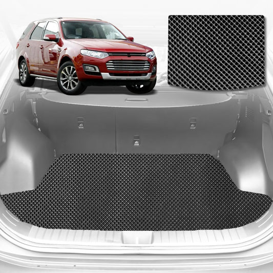 6D Diamond Car Boot Mat for Ford Territory SX, SY2004-2011 (3rd Row seats up/7 seater) | Heavy Duty Carpet Liner