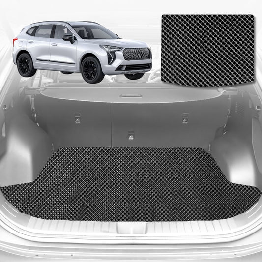 6D Diamond Car Boot Mat for GWM Haval Jolion 2020-Current-Cargo Mat-Black-Outback GT