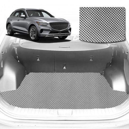 6D Diamond Car Boot Mat for Genesis GV70 IK2022-Current-Cargo Mat-Grey-Outback GT