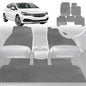 6D Diamond Car Floor Mats for Holden Astra 2016-2020-Full Set-Grey-Outback GT