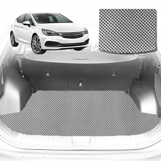6D Diamond Car Boot Mat for Holden Astra (BL BK)2016-2020-Hatch-Cargo Mat-Grey-Outback GT