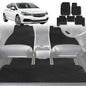 6D Diamond Car Floor Mats for Holden Astra 2016-2020-Full Set-Black-Outback GT