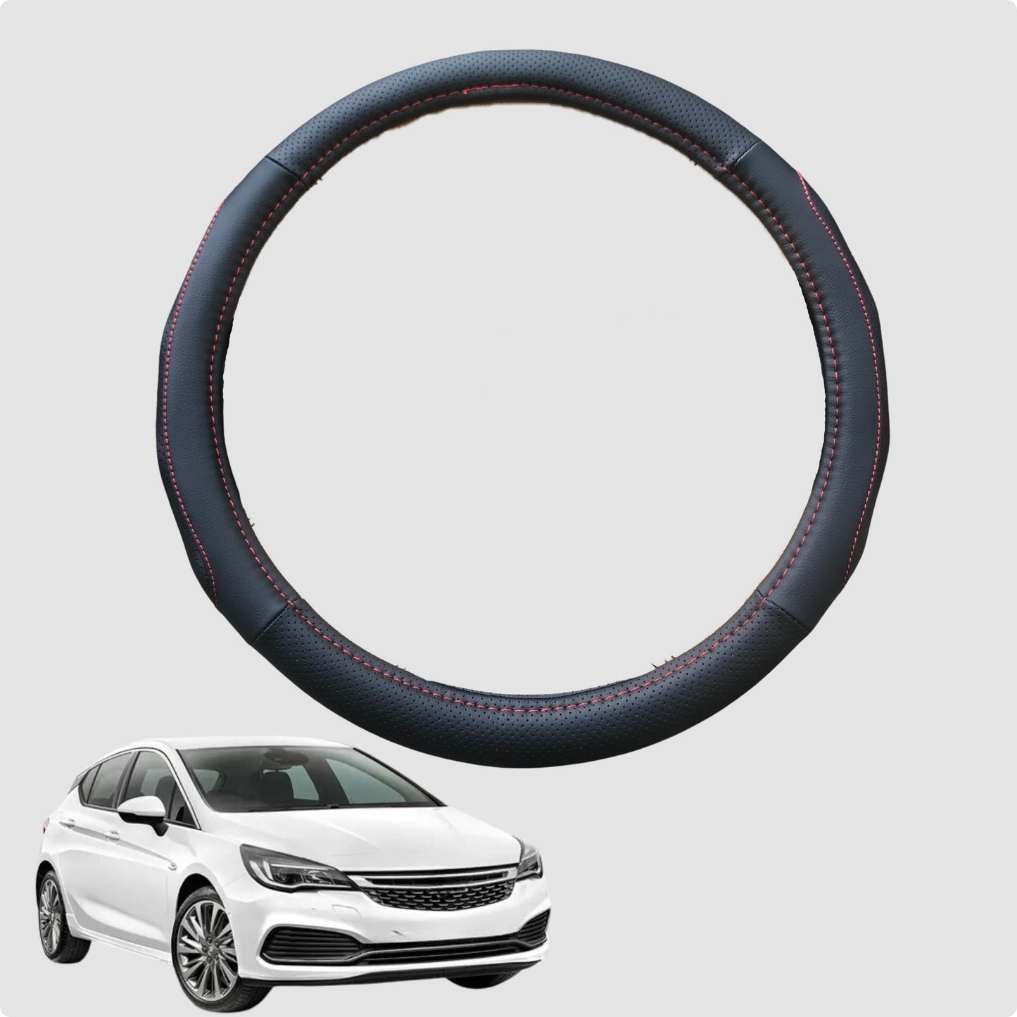 Steering Wheel Cover for Holden Astra 2016-2020 38CM Leather | Circle