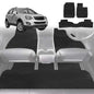 6D Diamond Car Floor Mats for Holden Captiva 5 2006-2015-Full Set-Black-Outback GT