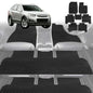 6D Diamond Car Floor Mats for Holden Captiva 7 2009-2015-Ultimate Set-Black-Outback GT