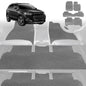 6D Diamond Car Floor Mats for Holden Captiva 7 2016-2018-Ultimate Set-Grey-Outback GT