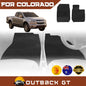 6D Diamond Car Floor Mats for Holden Colorado Ute 2008-2012 Front Set | Heavy Duty Carpet Liner