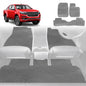 6D Diamond Car Floor Mats for Holden Colorado Ute Dual Cab 2012-2016-Full Set-Grey-Outback GT