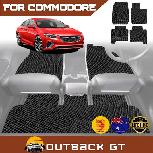 6D Diamond Car Floor Mats for Holden Colorado Ute Single Cab RG, VF2012-2016 Front Set | Heavy Duty Carpet Liner