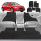 6D Diamond Car Floor Mats for Holden Cruze 2009-2016-Full Set-Black-Outback GT