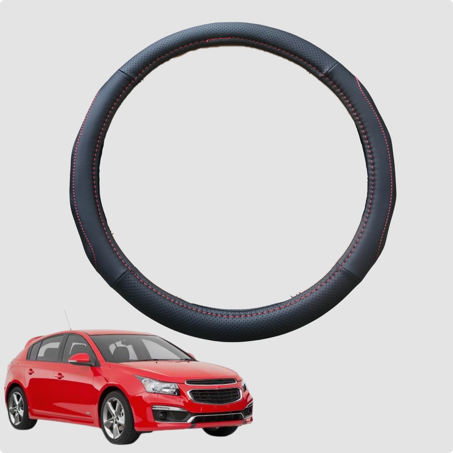 Steering Wheel Cover for Holden Cruze 2009-2016 38CM Leather | Circle