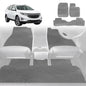 6D Diamond Car Floor Mats for Holden Equinox 2017-2020-Full Set-Grey-Outback GT