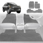 6D Diamond Car Floor Mats for Holden Rodeo 2003-2008-Full Set-Grey-Outback GT
