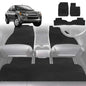 6D Diamond Car Floor Mats for Holden Rodeo 2003-2008-Full Set-Black-Outback GT