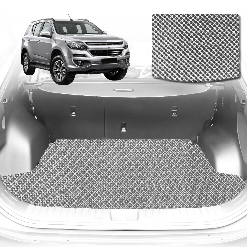 6D Diamond Car Boot Mat for Holden Trailblazer 2016-2020-Cargo Mat-Grey-Outback GT