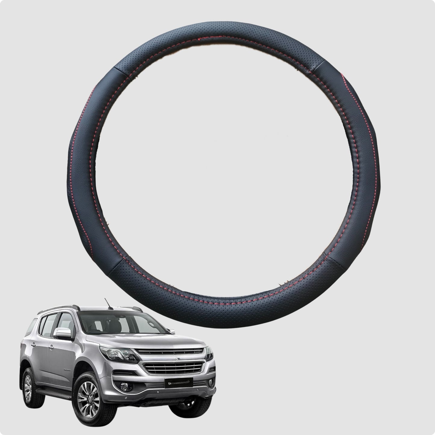 Steering Wheel Cover for Holden Trailblazer 2016-2020 38CM Leather | Circle