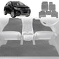 6D Diamond Car Floor Mats for Holden Trax 2013-2020-Full Set-Grey-Outback GT