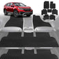 6D Diamond Car Floor Mats for Honda CR-V 2023-Current-Ultimate Set-Black-Outback GT