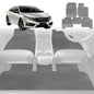 6D Diamond Car Floor Mats for Honda Civic 2016-2021-Full Set-Grey-Outback GT