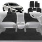 6D Diamond Car Floor Mats for Honda Civic 2016-2021-Full Set-Black-Outback GT