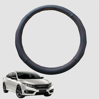 Steering Wheel Cover for Honda Civic 2016-2021 38CM Leather | Circle