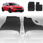 6D Diamond Car Floor Mats for Honda Civic 2012-2016 9th Gen Sedan-Full Set-Grey-Outback GT