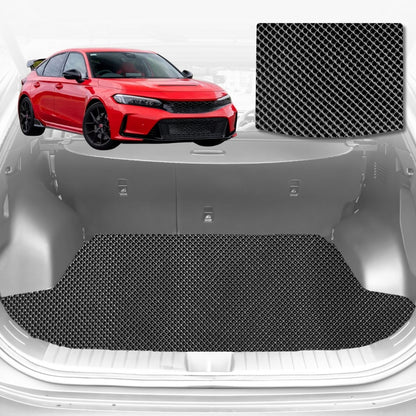 6D Diamond Car Boot Cargo Mat for Honda Civic (10th Gen)2016-2021 Hatch | Heavy Duty Carpet Liner