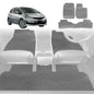6D Diamond Car Floor Mats for Honda Jazz 2008-2014-Full Set-Grey-Outback GT